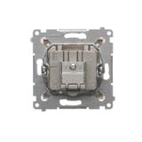 Simon 54 Gniazdo antenowe R-TV przelotowe tłumienie TV i R 10 dB kremowy