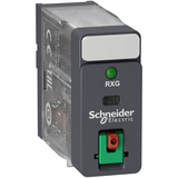 Zelio Relay Przekaźnik interfejsowy z przyciskiem test i LED 1C/O 10A 230VAC RXG12P7 Schneider