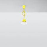 Sollux Lampa wisząca DIEGO 3 żółta SL.0579