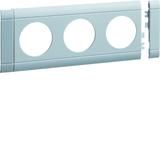 tehalit.WA Maskownica potrójna ABS bezhalogenowy lakierowanaier aluminium GB08030LAN HAGER