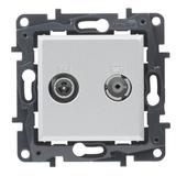 Niloe Step - gniazdo TV-R-SAT zakończeniowe, 10 dB- kolor aluminium, Legrand