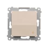 Simon 54 Łącznik krzyżowy 10A 250V szybkozłączka kremowy DW7.01/41 KONTAKT