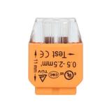 Złączka instalacyjna wciskana 2-przewodowa; Na drut 0,75-2,5mm2; IEC 300V/24A; 100 szt. OR-SZ-8004/2