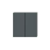 DECO, ICON, MINI Klawisze podwójne do łączników DECO, ICON, MINI (komplet dwóch sztuk) grafitowy mat