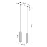 Sollux Lampa wisząca KARBON 2 czarny SL.1574