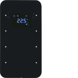 BERKER R.1 Sensor dotykowy potrójny z regulatorem temperatury szkło czarny 75643065 HAGER