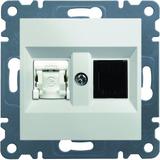 lumina Gniazdo RJ11/12 + RJ45 biały WL2210 HAGER