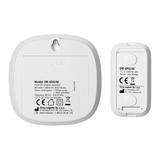 PELA DC, dzwonek bezprzewodowy bateryjny, learning system, 60 dźwięków, LED RGB, 300m, biały