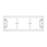 Simon 55 Puszka natynkowa 3-krotna do ramek LINE/DUO Wyokość: 40mm Biały mat