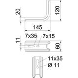 TPSA 145 VA4301, Wspornik ŚCIENNO-STROPOWY