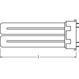 Świetlówka kompaktowa 2G10 (4-pin) 24W 4000K DULUX F 4050300333588 LEDVANCE