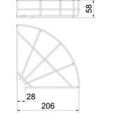 ŁUK 90 KOR.SIATK.55X200 FT