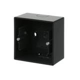 FUTURE Adapter nadtynkowy 1-krotny czarny matowy