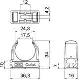 2955 F/M25, UCHWYT QUICK M25 OGNIOODPOR.