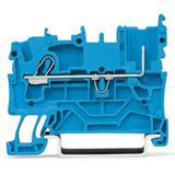 X-COMS złączka bazowa 1-prz./1-pin. niebieska