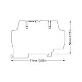 złączka z optoseparatorem 24VDC/24VDC/100mA/10kHz /10szt./ WAGO