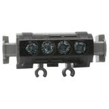 Listwa Przyłączeniowa 4-Otwory Czarna 1,5-16 Mm2 IP2X C4 004850 LEGRAND