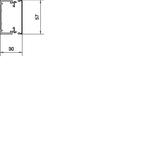 tehalit.LF Kanał elektroinstalacyjny PVC 30x60mm biały LF3006009016 HAGER