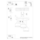 Sollux Plafon SAVAR 3 czarny SL.1131