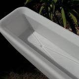 Nowodvorski lampa stojąca zewnętrzna (świecąca donica) Flowerpot L 2xE27 biała 9713