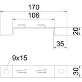 DBLG 20/100, UCHWYT DYSTANSUJĄCY DB 20/100 FT