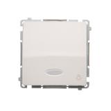 Simon Basic Przycisk światło z podświetleniem LED 10A 250V szybkozłączka biały BMS1L.01/11 KONTAKT
