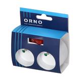 Rozgałęźnik 2x2P+Z z włącznikiem, biały OR-AE-13187 ORNO