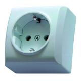 Gniazdko schuko 230V z zestawem montażowym EGN-1BS/00 001101368 ETI