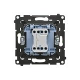 Simon 55 Przycisk zwierny /dzwonek/ szybkozłączka Grafitowy mat