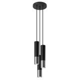 Sollux Lampa wisząca LOOPEZ 3P czarny/chrom SL.0943