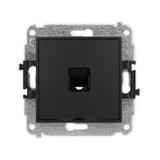 ICON Mechanizm gniazda komputerowego pojedynczego 1xRJ45, kat. 5e, 8-stykowy, bez pola opisowego cza