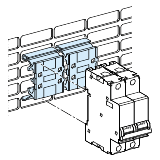 Rozdzielnice PrismaSet, komplet 5 nakładek do montażu na płycie perforowanej