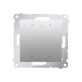 Simon 54 Grupowy sterownik roletowy do przewodowego sterowania DEZ1L.01/.. srebrny mat