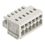 MCS-MINI Classic gniazdo 6-bieg. j-szare raster 3,5 mm /100szt./ WAGO