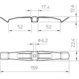 2034 M, KLAMRA KABLOWA 2034 VA