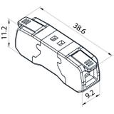 Szybkozłączka CMK-651 transparentny/pomarancZ-9.651 OPATÓWEK