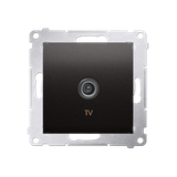 Simon 54 Gniazdo antenowe TV pojedyncze Do instalacji indywidualnych antracyt