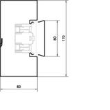 tehalit.BRS Podstawa 85x170mm stal biały