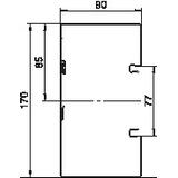 GS-S90170FS, Kanał podparapetowy symetryczny