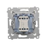 Simon 54 Przycisk „światło” z podświetleniem LED 10A szybkozłączka złoty mat