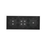 Simon 54 Touch Panel dotykowy S54 Touch 3 moduły 1 pole dotykowe + 4 pole dotykowe + 2 pola dotykowe pionowe zastygła lawa DSTR3143/73 KONTAKT