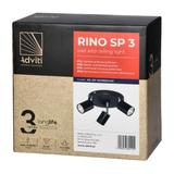 Rino SP 3 oprawa ścienno-sufitowa GU10 max. 3x50W IP20 czarna AD-OP-6246BGU10 ORNO