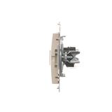 Simon 54 Gniazdo komputerowe RJ45 kategoria 5e + telefoniczne RJ12 kremowy D5T.01/41 KONTAKT