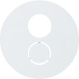 BERKER R.1/R.3 Płytka czołowa do gniazda głośnikowego biały 11962089 HAGER