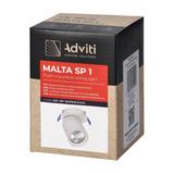Oprawa ścienno-sufitowa MALTA SP 1 podtynkowa GU10 max. 12W IP20 biała AD-OP-6478WGU10 ORNO
