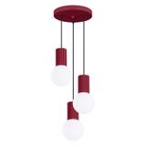 Lampa wisząca HALO 3P burgund
