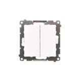 Simon 55 Przycisk zwierny poczwórny 10 AXm szybkozłączka Biały mat