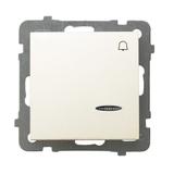 AS Łącznik zwierny  dzwonek  z podświetleniem pomarańczowym - kolor ecru