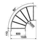 LB 90 1160 R3 FS Łuk 90°