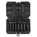 Nasadki udarowe 1/2", 10-24 mm, zestaw 10 szt., CrMo